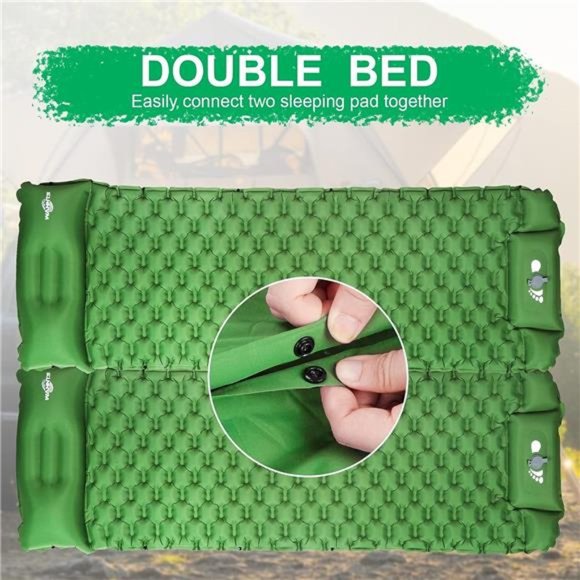 SleepingPad Ultralight Inflatable SleepingPad for Camping,75''X25'',Builtin Pump - Picture 2 of 7
